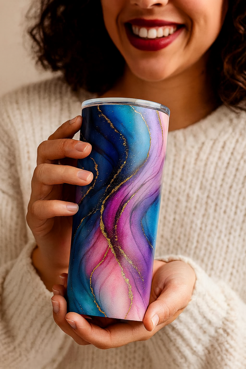 Custom Celestial Swirl 20oz Tumbler by K&M Print Works