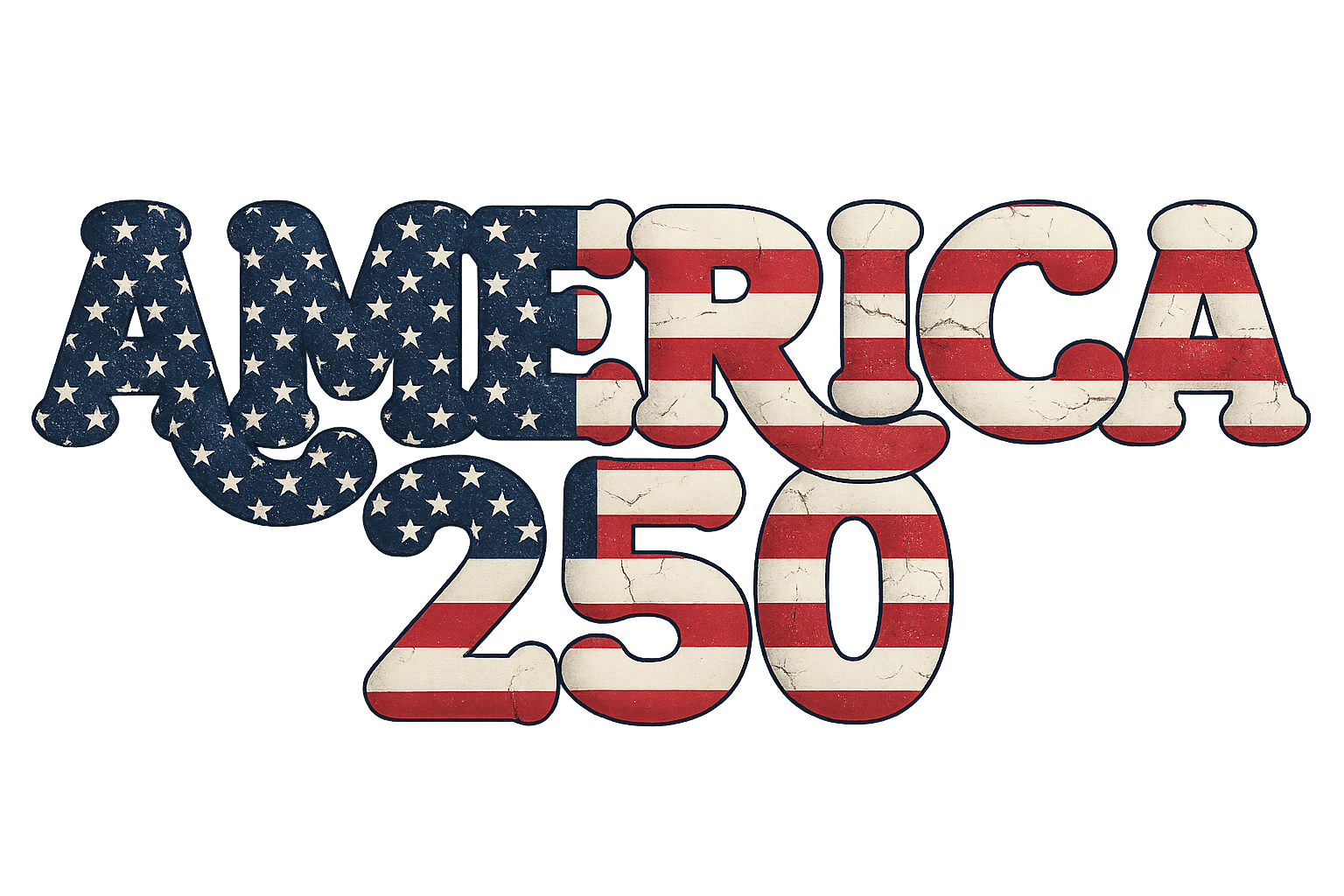 Custom America 250 Years Graphic Tee by K&M Print Works
