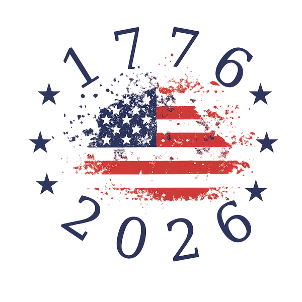 Custom 250th Anniversary Patriotic Shirt by K&M Print Works