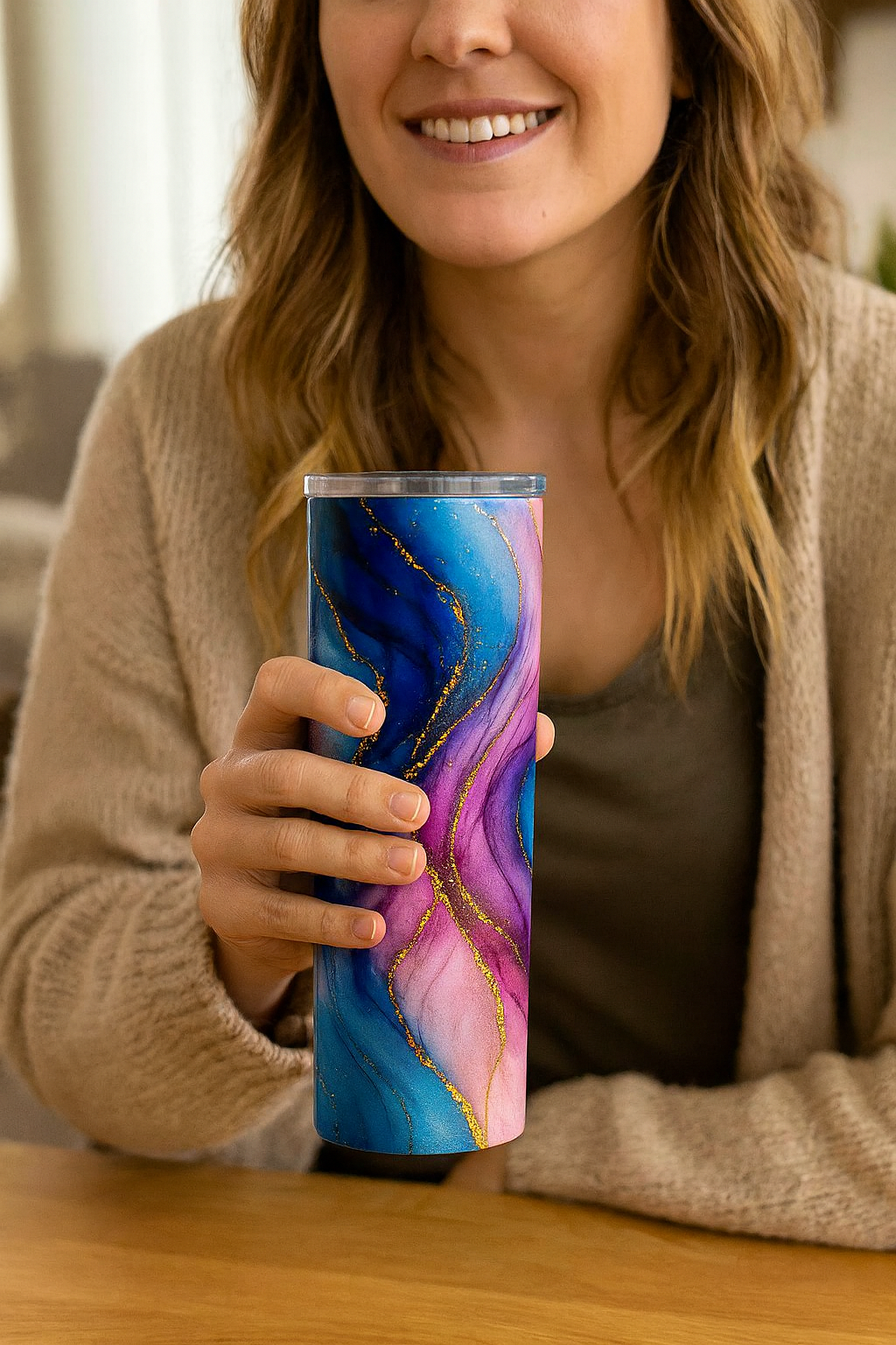 Custom Celestial Swirl 20oz Tumbler by K&M Print Works