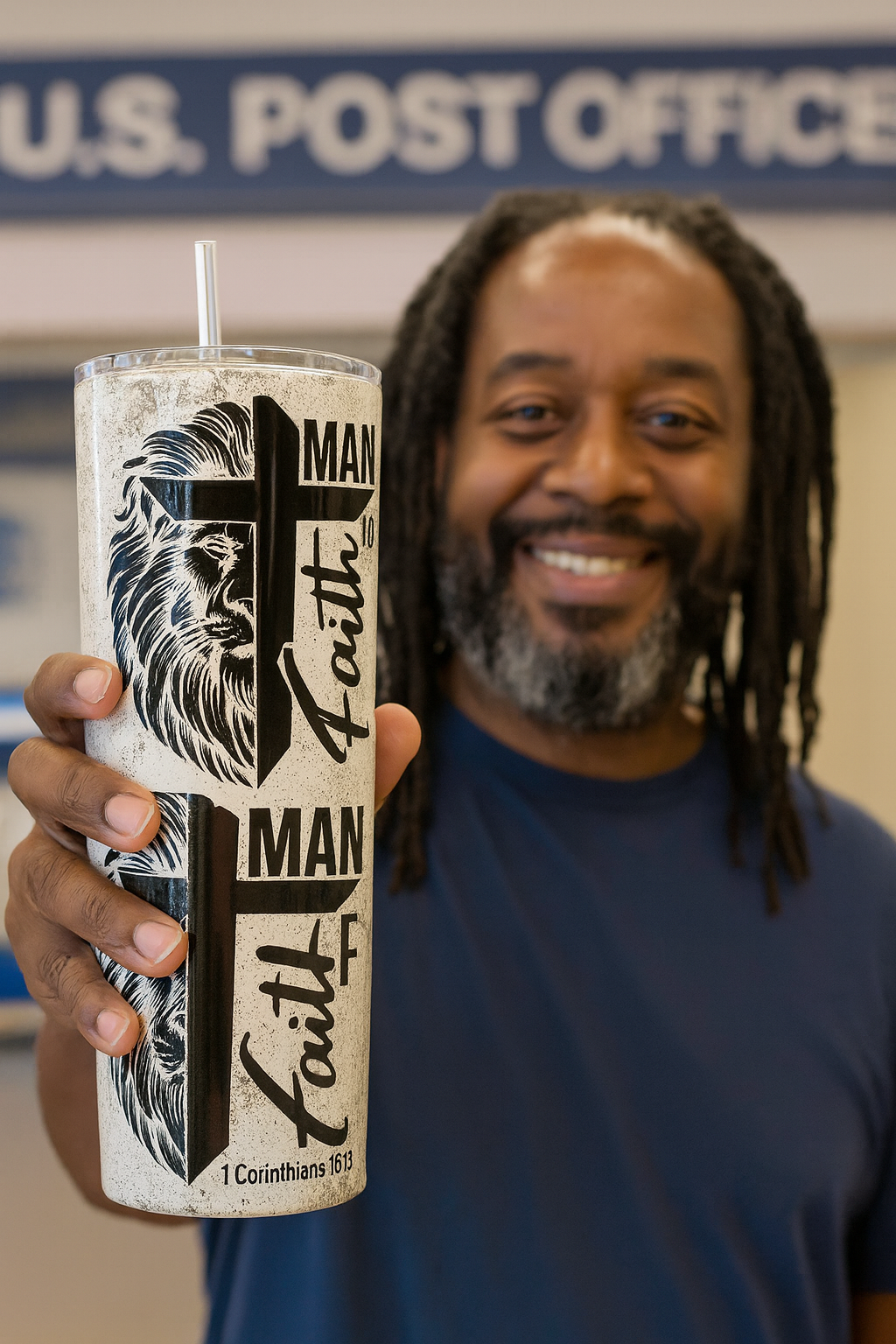Custom Lion of Faith Tumbler Printed by K&M Print Works