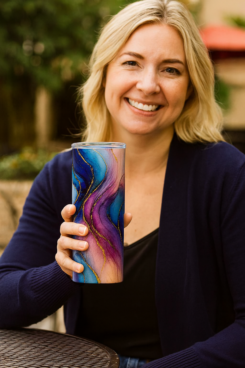 Custom Celestial Swirl 20oz Tumbler by K&M Print Works