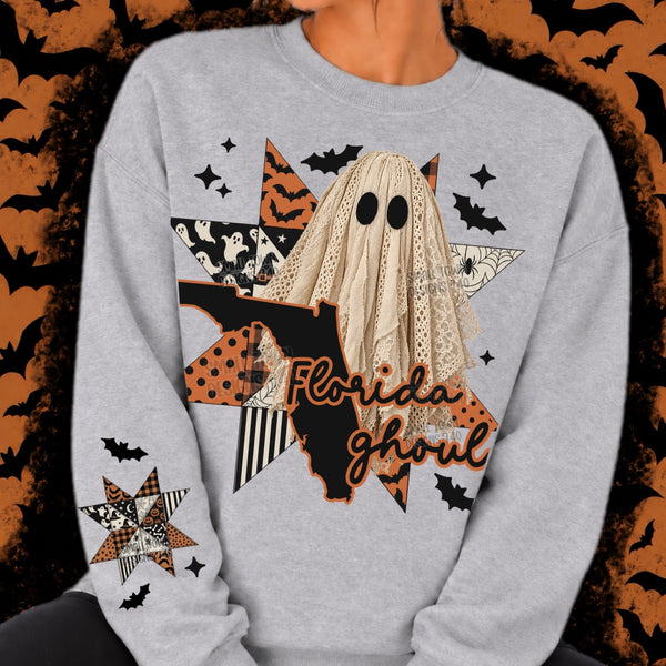 Florida Ghoul Lace Ghost Graphic Shirt graphic mockup