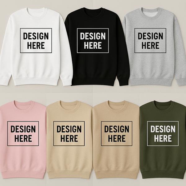  Custom Printed Crewneck Sweatshirt by K&M Print Works