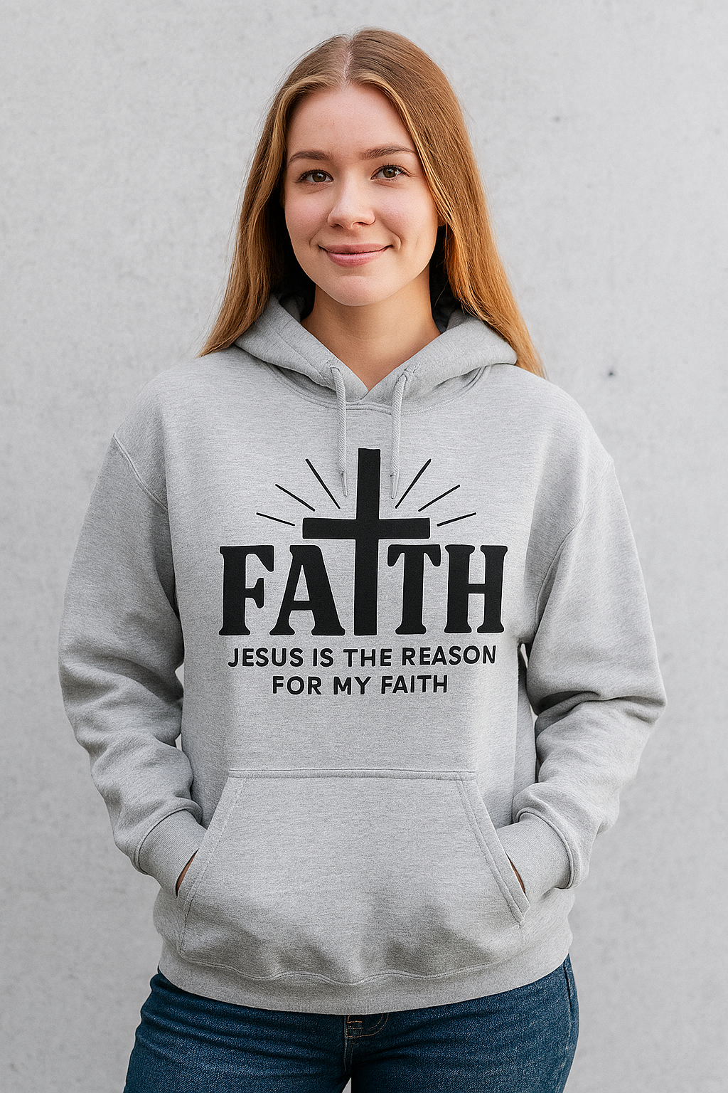  Custom Faith Over Fear Hoodie Printed in Wheelersburg Ohio