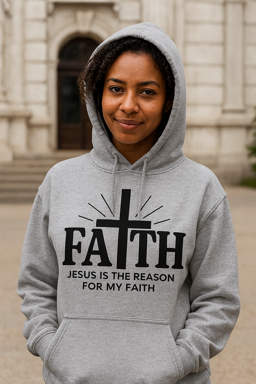  Custom Faith Over Fear Hoodie Printed in Wheelersburg Ohio