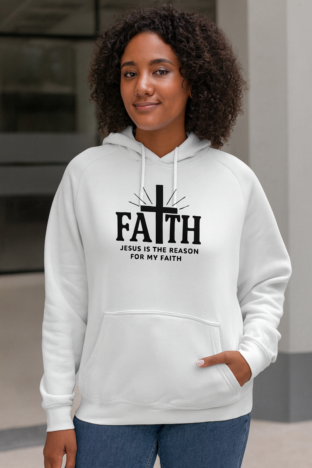  Custom Faith Over Fear Hoodie Printed in Wheelersburg Ohio