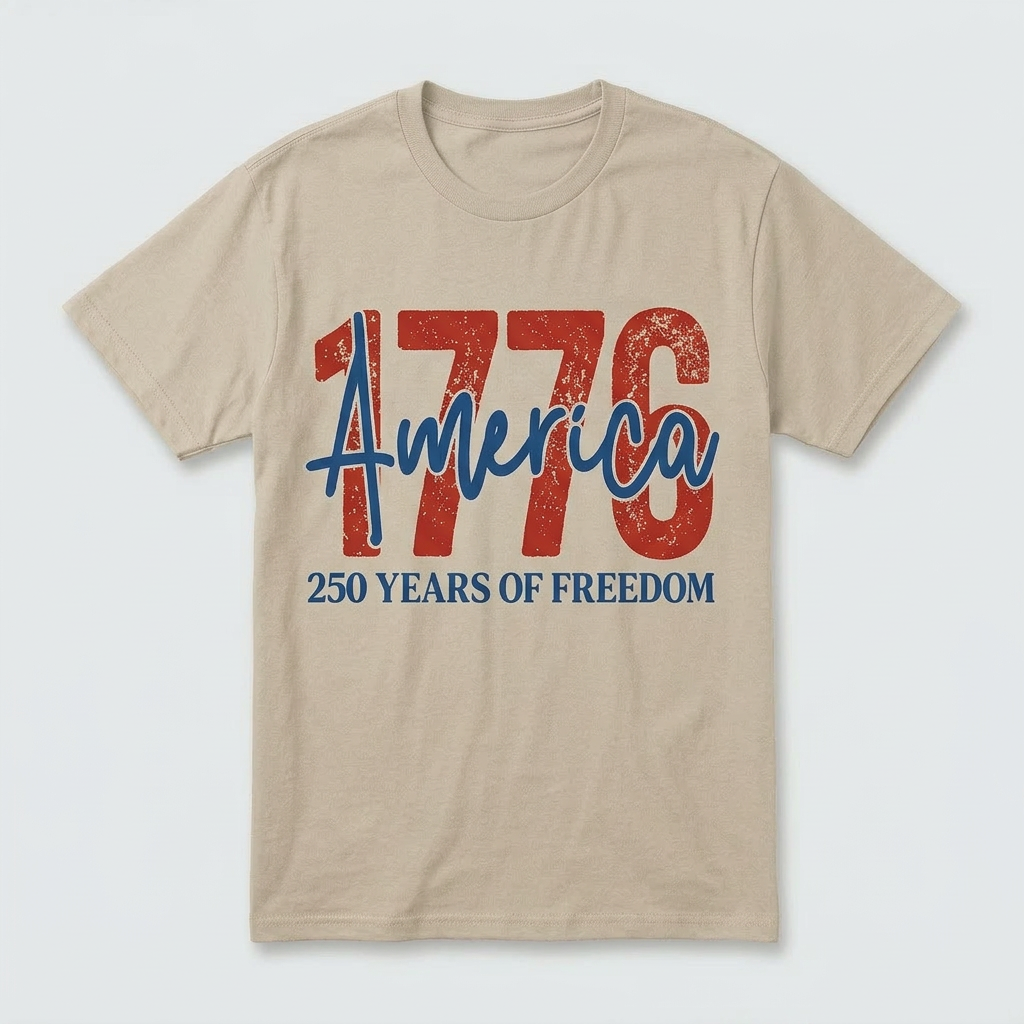 Custom Patriotic Graphic Tee by K&M Print Works