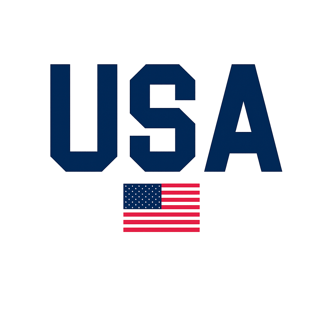 Custom USA Flag Graphic T-Shirt by K&M Print Works
